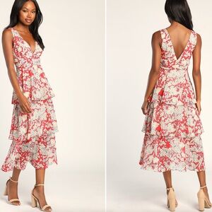 Lulu’s Floral Tiered Dress